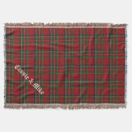 Couverture Royal Stewart Tartan Plaid Custom Thon Blanket