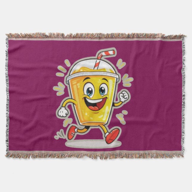 Couverture **Running Juice Cup Cartoon – Fun Street Drink Cha (Devant)