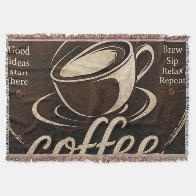 Couverture Rustic Coffee Bar Decor Gift (Devant)