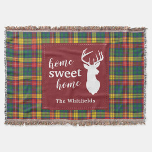 Couverture Rustique Tartan Buchanan Plaid Personnalisé