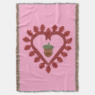 Couverture Saint-Valentin Amour Coeur Noisette