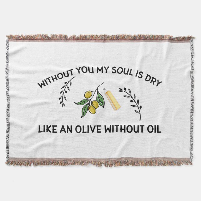 Couverture Sans vous l'âme est sèche comme une olive sans hui (Devant)
