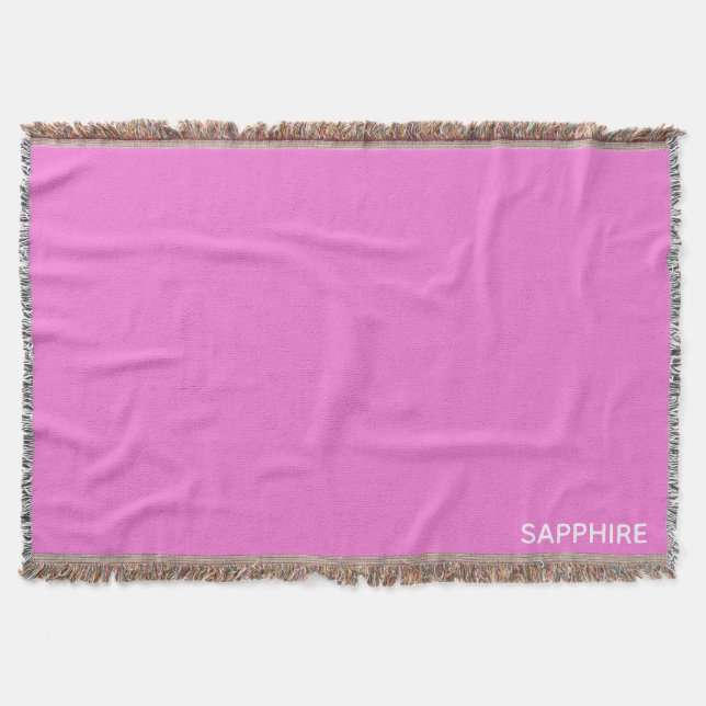 Couverture Sapphire pink colour (Devant)