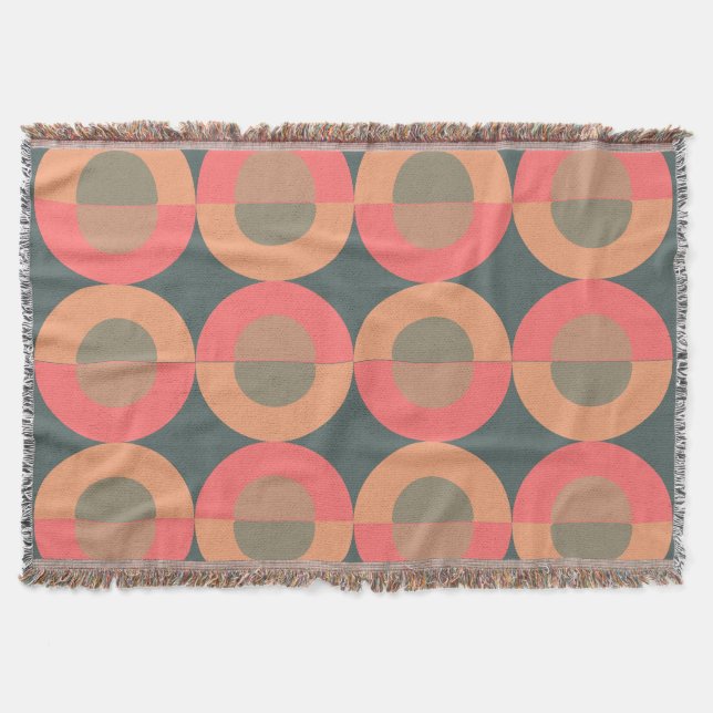 Couverture Saumon moderne du milieu du siècle et olive (Devant)