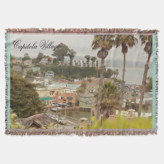 Couverture Scène côtière du village de Capitola avec des bâti (Devant)