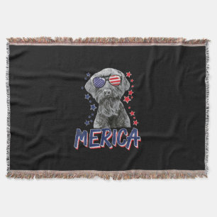 Couverture schnauzer chien américain géant 4 juillet cadeau u