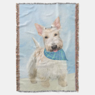 Couverture Scottish Terrier Wheaten Dog Painting Art original