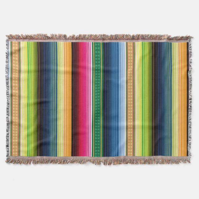 Couverture Serape couvrant mexicain traditionnel (Devant)