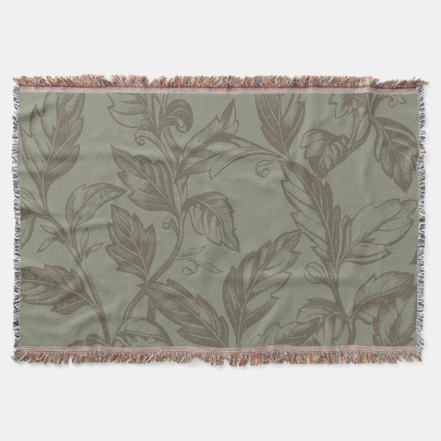 Couverture Serene Sage Green | État botanique gras feuillet (Devant)