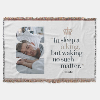 Couverture Shakespeare minimaliste moderne "In Sleep a King"