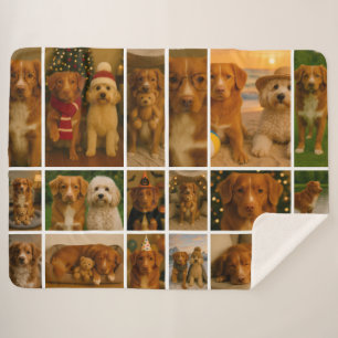 Couverture Sherpa 18 Photo Collage Modèle personnalisé