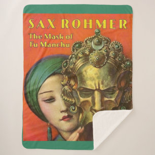 Couverture Sherpa 1932 Le Masque de Fu Manchu imprimé