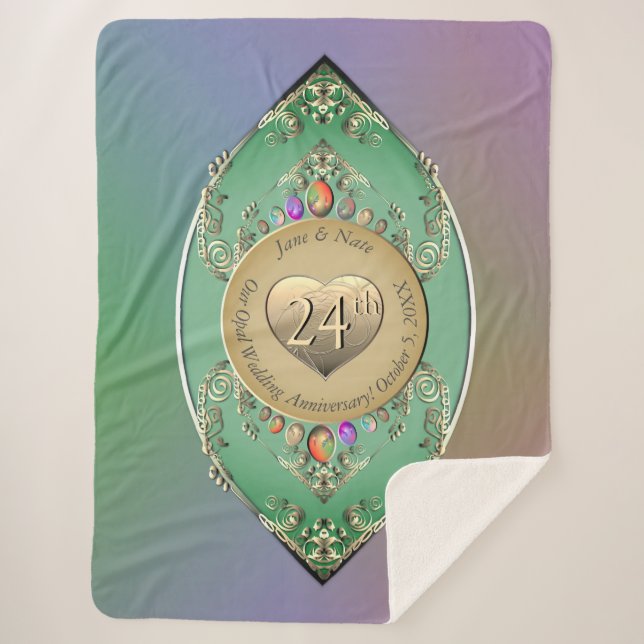 Couverture Sherpa 24e anniversaire du Mariage Opal (Devant)