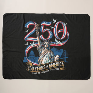 Couverture Sherpa 250 Ans Anniversaire Amérique 1776 2026