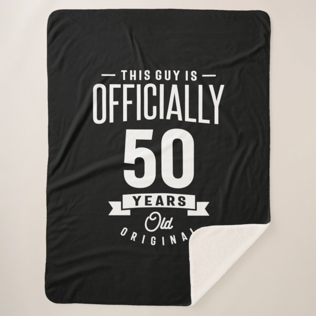 Couverture Sherpa 50 Ans - 50e Anniversaire Drôle Cadeau (Devant)