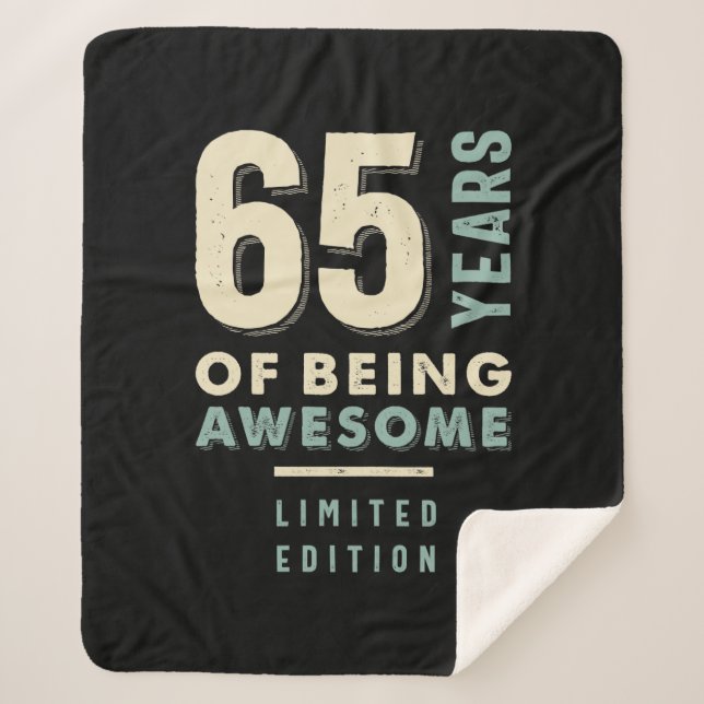 Couverture Sherpa 65 ans d'être génial - 65e anniversaire (Devant)