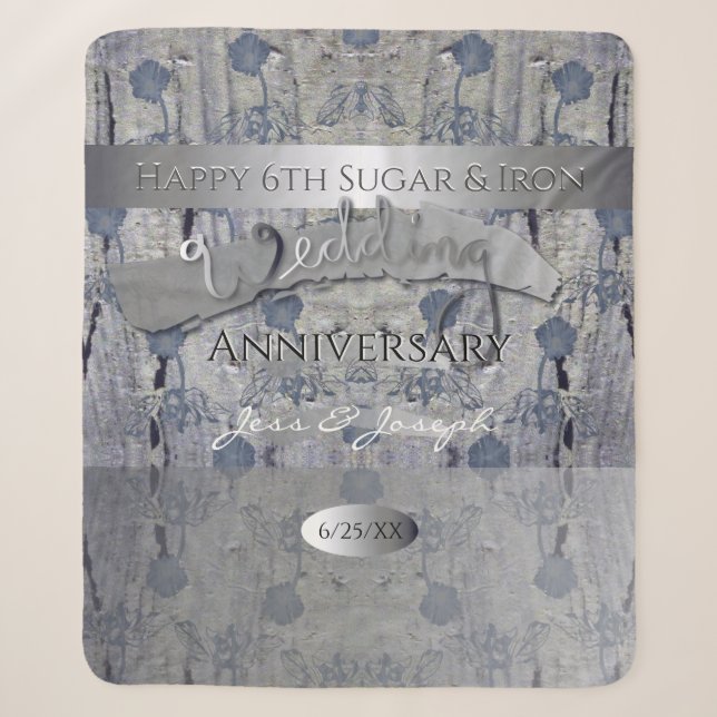 Couverture Sherpa 6e anniversaire du Mariage de sucre et de fer Shab (Devant)