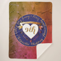 9ème anniversaire Mariage de Terracotta Lapis Lazu