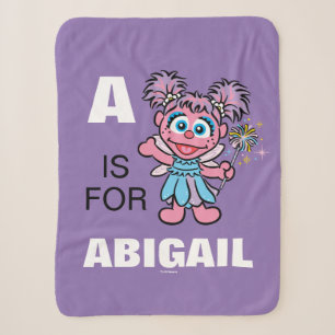 Couverture Sherpa A est pour Abby Cadabby Ajouter Votre Nom