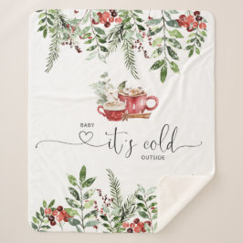 Couverture Sherpa À feuillage persistant bébé confortable son froid 