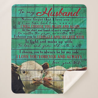 Couverture Sherpa À mon mari | Jolie famille présente