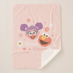 Couverture Sherpa Abby Cadabby & Elmo Fleurs pour toujours