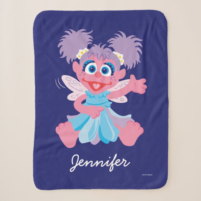 Couverture Sherpa Abby Cadabby Fairy | Ajouter Votre Nom (Devant)