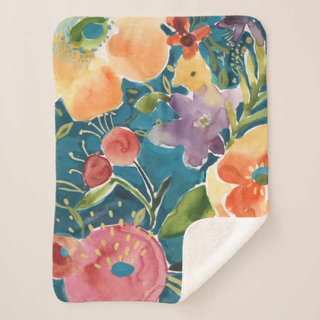 Couverture Sherpa Abondante florale I (Devant)