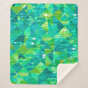 Couverture Sherpa Abstract background. green mosaic