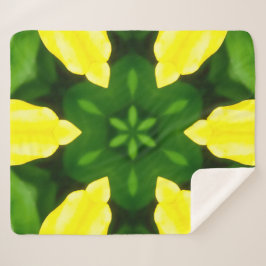 COUVERTURE SHERPA ABSTRACT YELLOW AND GREEN DRAWING. SAMER BRASIL. 3