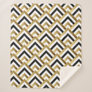 Couverture Sherpa Abstrait Motif sans couture. Patch transparent vin