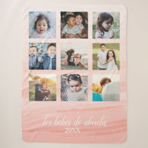 Couverture Sherpa Abuela Pink Ombré Sherpa Blanket