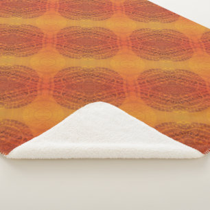 Couverture Sherpa Acceptation Médaillons de saumons rouges orange