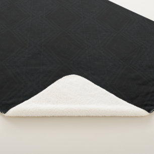 Couverture Sherpa Acceptation   Texture géométrique foncée
