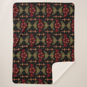 Couverture Sherpa Accessoires d'art gothique