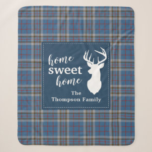 Couverture Sherpa Accueil sucré personnalisé Tartan Clan Thompson Pl