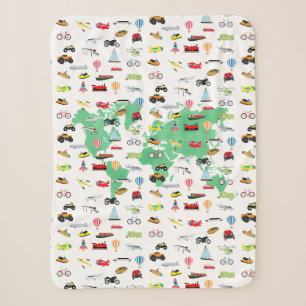 Couverture Sherpa Adventure Attend les véhicules de la carte mondial