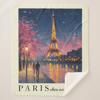 Couverture Sherpa Affiche de décoration murale personnalisée de nuit