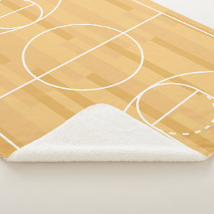 Couverture Sherpa Afficher vos couleurs - Basketball