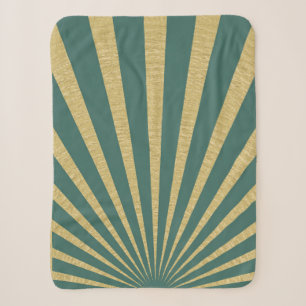 Couverture Sherpa Affiches à rayures Sunburst