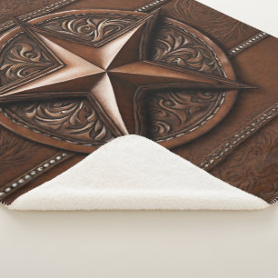 Couverture Sherpa Agritourisme rustique Cowboy Western Country Texas
