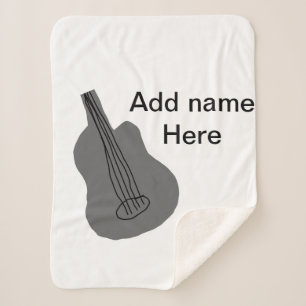 Couverture Sherpa Ajouter votre nom texte brun acoustique guitare éd