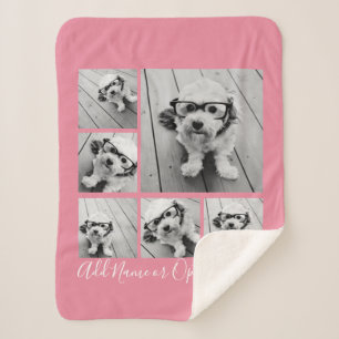 Couverture Sherpa Ajouter votre propre 6 photos Collage — PEUT mod