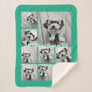 Couverture Sherpa Ajouter votre propre collection de 9 photos — PEUT