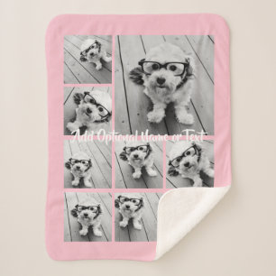 Couverture Sherpa Ajouter votre propre collection de 9 photos - PEUT