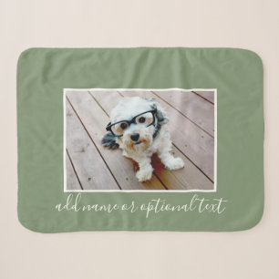 Couverture Sherpa Ajoutez votre propre photo horizontale CAN modifie