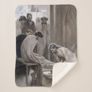 Couverture Sherpa Albert Edelfeel - Jésus Laver les pieds des discip