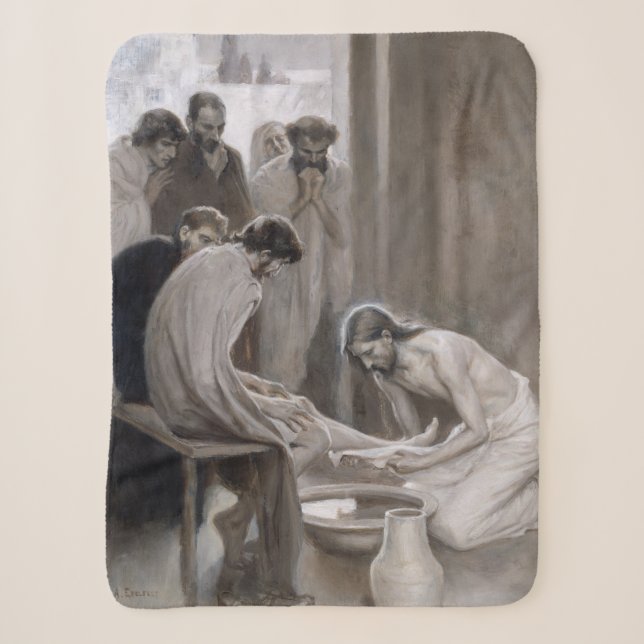 Couverture Sherpa Albert Edelfeel - Jésus Laver les pieds des discip (Devant)