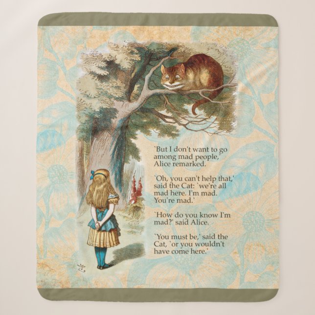 Couverture Sherpa Alice au pays des merveilles Cheshire Cat Mad (Devant)