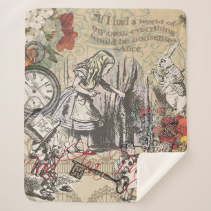 Couverture Sherpa Alice Aventures Merveilleterre Rideau Classique Ar